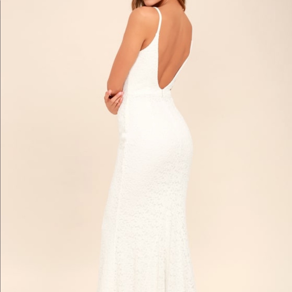 Ivory Lace Maxi Dress